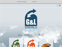 Tablet Screenshot of gl-internacional.com.ar